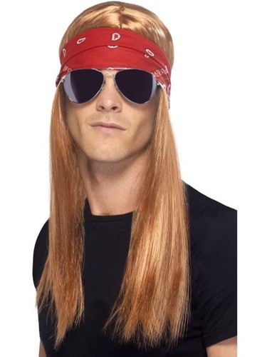 Axl rose wig 90s rocker - rocker, kit