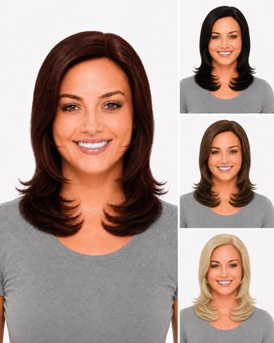 Human hair monofilament - hair, top