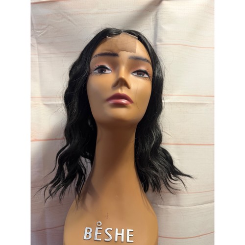 Wavy synthetic wig - 1b,