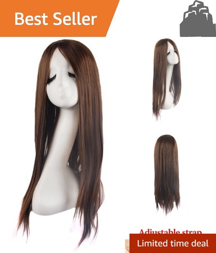 Long brown wig - long,